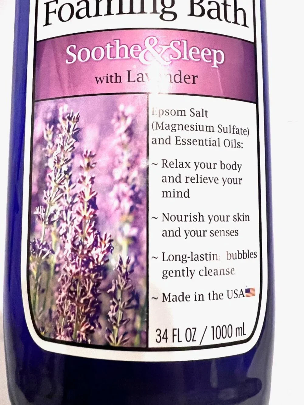 Dr. Teals Pure Epson Salt Foaming Bath Soothe & Sleep W/Lavender-34 Fl. Oz. Bath